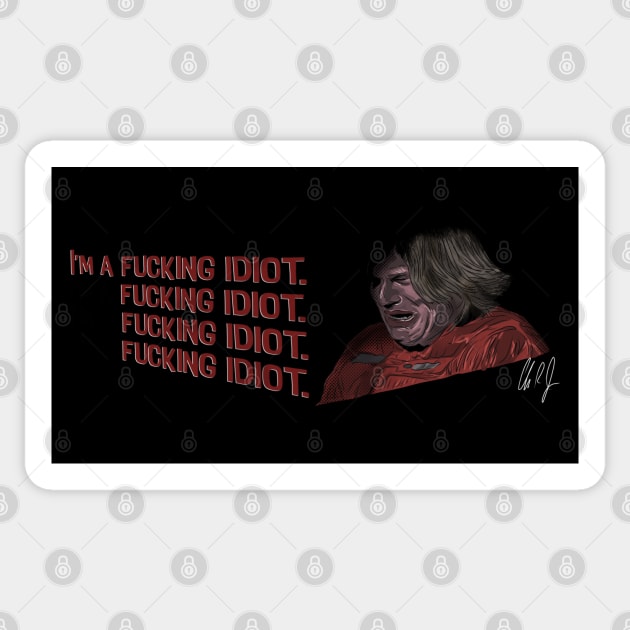Boogie Nights: Idiot Sticker by 51Deesigns